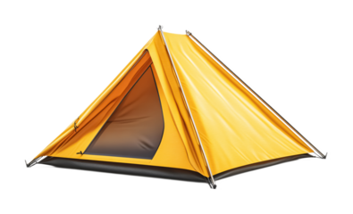 Camping Tent Ground Peg for Secure Tent Setup - Isolated on White Background