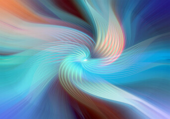 Vibrant abstract background with colorful swirling patterns, blending vivid red, pink, blue, and yellow hues. Perfect for modern art, design projects, or digital creativity