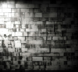 Grunge metal wall texture background, suitable for Halloween theme background, old cracks in cement, dusty old film effect texture, horror concrete imitation facade wall, generative AI	