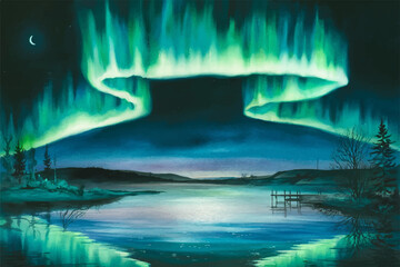 landscape with clouds