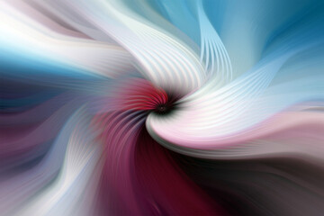 Vibrant abstract background with colorful swirling patterns, blending vivid red, pink, blue, and yellow hues. Perfect for modern art, design projects, or digital creativity
