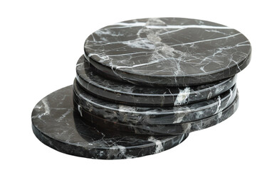 Coaster Set on white background PNG.