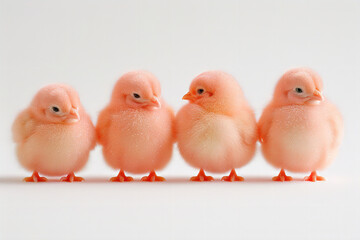 Delicate Background Easter, Feathers, Eggs, Chicken, Rabbit, Aesthetic Background, Pink Background, Gold Background, Beautiful Feathers, Easter Bunny, Minimalistic Background