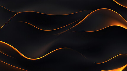 Black background with golden waves, elegant and sophisticated, A sleek, dark background with subtle golden waves.
