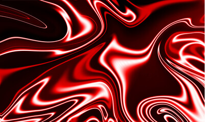 Abstract Red and Black Liquid Marble Texture Featuring Vibrant Swirling Patterns and High-Contrast Light Effects for Artistic Backgrounds and Modern Design Projects