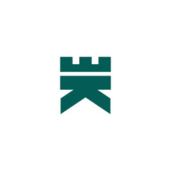 Obraz premium castle logo with graphic elements