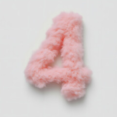 3d Fluffy Alphabet, Fluffy Fur Letters Pink Alphabet, Esteica, Soft Alphabet