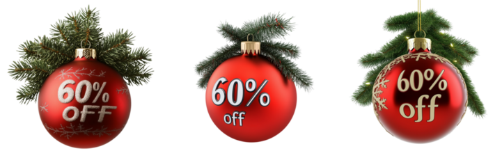 Set of A winter wonderland backdrop with a large Christmas tree 60% off sing on transparent png background