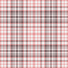 Elegant herringbone and plaid pattern in soft coral, beige, and brown hues. Perfect for textile design, fashion, packaging, or website backgrounds.  Creates a sophisticated and stylish aesthetic.