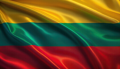 Naklejka premium lithuanian flag for national Day or Independence Day of lithuania