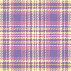 Elegant pastel plaid pattern in soft purple, pink, and yellow hues. Perfect for textile design, apparel, wallpaper, or website backgrounds.  Creates a calming and stylish aesthetic.
