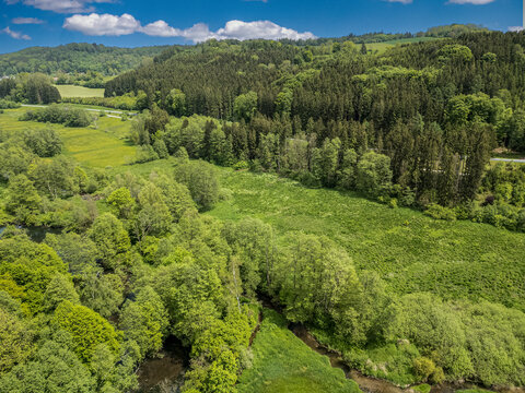 Drohnenblick ins Umlachtal bei Fischbach