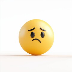 Fototapeta premium 3D Icon of Face with Rolling Eyes Emoji Indicating High Fidelity Expression