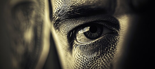 isolated dollars on a white background. macro view