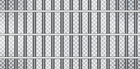 prison metal bars . Iron jail cage. Prison fence jail. vector eps10 background.