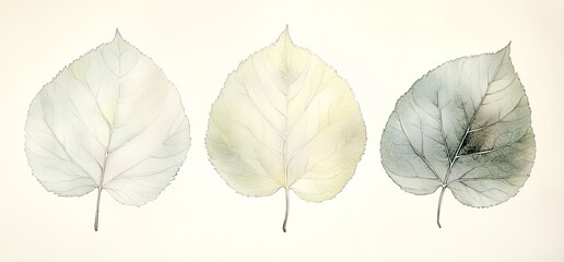 Obraz premium Botanical wall art set featuring abstract shapes in a floral boho design for print