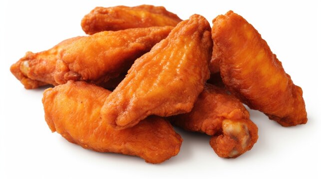 Wing Dings Fried Chicken Wings - Delicious and Tasty Food Isolated on White
