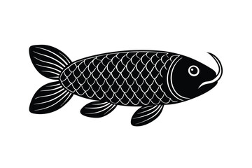 illustration of a arowana fish