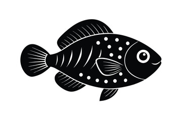 illustration of a flowerhorn fish