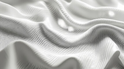 Soft gray fabric texture with intricate weave patterns perfect for fashion, interior design, and home decor applications showcasing elegant and versatile material. Sunwoven. Illustration