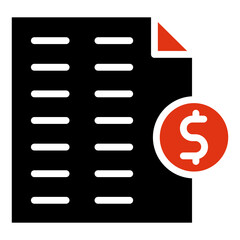  Folder Invoices Two Color Icon