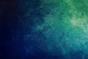 Fototapeta premium Abstract green blue clouds on dark background bold colors concept.