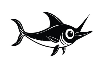 illustration of a  marlin fish