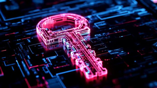 Cl&eacute; cryptographique technologique pos&eacute;e sur unf don &eacute;lectronique.