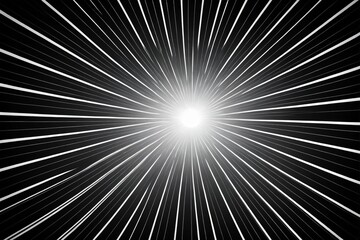Obraz premium a close up of a black and white photo of a sun burst