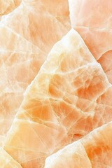 Fototapeta premium Abstract image of orange and white textured marble, featuring a detailed close-up view of the stone's natural pattern and veining.