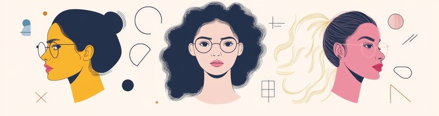 Abstract minimalist illustrations with a modern touch. Wall art for contemporary spaces. A collection of artistic and creative posters