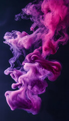 Abstract purple gradient blending from deep black to magenta  -