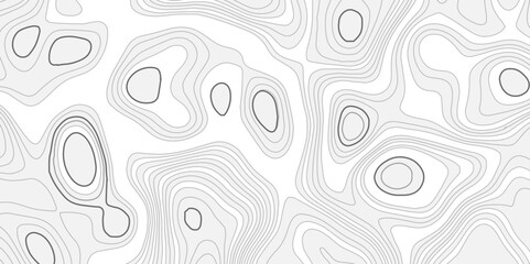 Abstract topography wave paper curved reliefs white line background, contours topography map background, topography and geography map grid background, Abstract vector illustration.