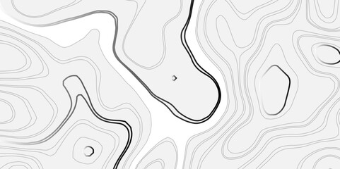 Abstract topography wave paper curved reliefs white line background, contours topography map background, topography and geography map grid background, Abstract vector illustration.