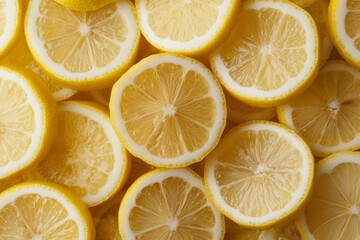 Zesty Lemon Slices: A Vibrant and Juicy Still Life