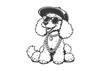cute dog puppy animal vector clip art isolated