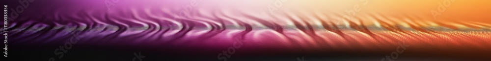 Poster Vibrant colors create fluid wave patterns that flow elegantly, evoking a sense of tranquility and movement against a backdrop of soft light