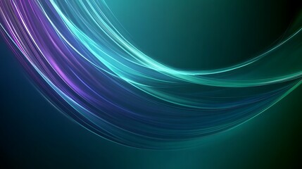 Abstract Teal and Purple Light Swirls Design