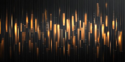 Fototapeta premium Abstract background featuring vertical lines with golden accents. This modern design evokes a sense of movement and elegance, perfect for digital projects or artistic creations.
