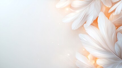 A delicate close-up of soft white petals with a gentle, dreamy background. This image evokes tranquility and beauty, perfect for floral-themed designs and serene compositions.