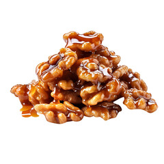 Candied Walnuts on transparent background