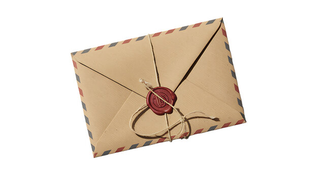 Sealed wax envelope