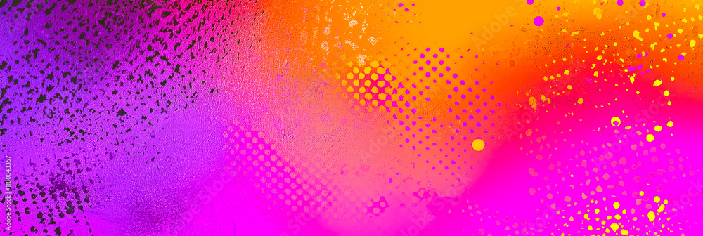 Poster bright colors of pink, purple, and orange merge in an abstract design, showcasing dynamic patterns a