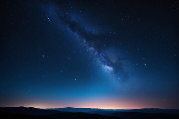 Fototapeta premium starry night sky with a bright milky in the distance