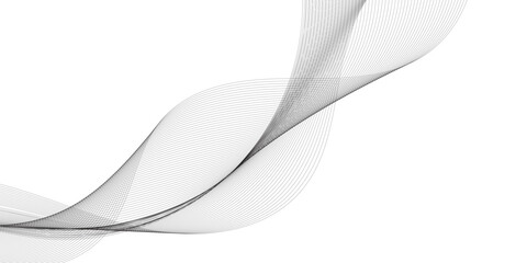 Gray and white abstract background with flowing particles. white paper wave background and abstract gradient and white wave curve lines
