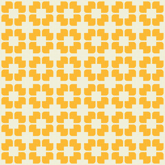 A yellow and white patterned floor