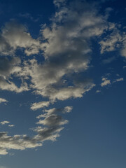 blue sky and clouds in the morning