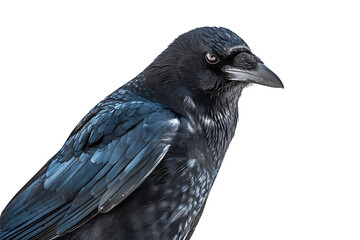 Fototapeta premium Common Raven Isolated