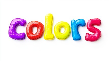 Fototapeta premium Colors font alphabet letters. Modern logo typography. Bold color creative art typographic design. Festive letter set for rainbow logo, headline, color cover title, joy monogram. Isolated modern