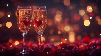 glasses of champagne